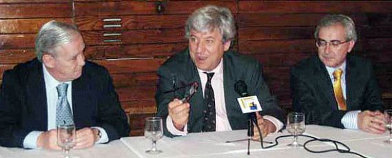 Severino Bello, José García Velasco y Feliciano Llanas